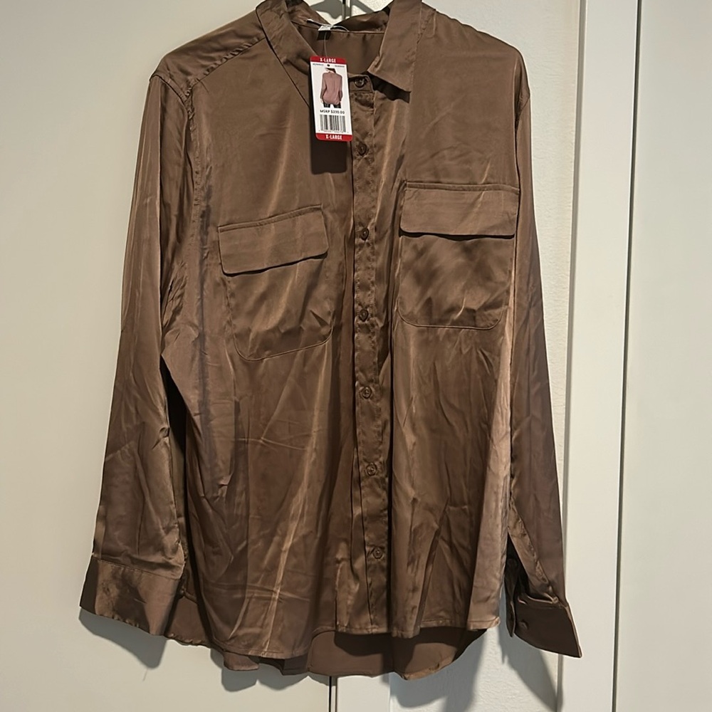 Equipment Silky Button down work shirt NWT